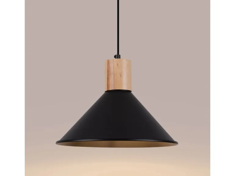 Sollux Lighting Pendelleuchte Jaga Schwarz