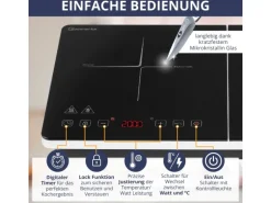 Sommertal Induktionskochfeld  2er-Platte