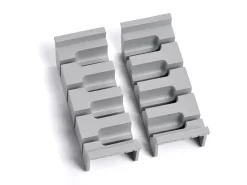 SOTECH Cuisio Besteckeinsatz 55mm Transluzent Graphitgrau mit Messerblock Für Blum Legrabox 473mm mit Korpusbreite 450mm