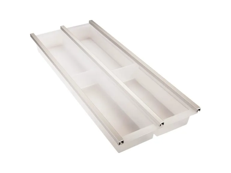 SOTECH Cuisio Besteckeinsatz 300 mm Höhe 55 mm Transluzent Weiß
