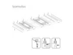 SOTECH Cuisio Besteckeinsatz 55mm Transluzent Graphitgrau mit Messerblock Für Blum Legrabox 473mm Korpusbreite 1200mm