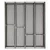SOTECH Cuisio Besteckeinsatz Höhe 55 mm Transluzent Graphitgrau Für Blum Legrabox 473 mm mit Korpusbreite 500 mm