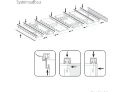 SOTECH Cuisio Besteckeinsatz 1000 mm Höhe 55 mm Transluzent Weiß mit Messerblock