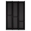 SOTECH Cuisio Besteckeinsatz 400 mm Höhe 55 mm Transluzent Anthrazit Für Blum Legrabox 473 mm