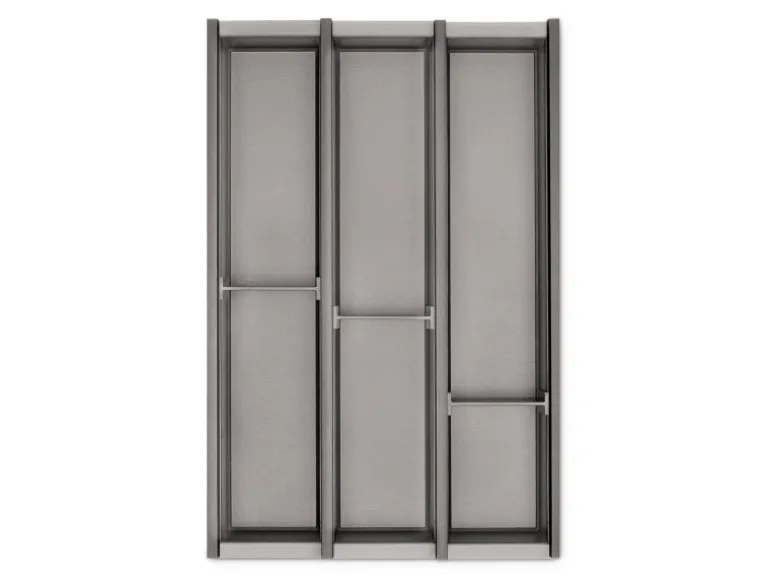 SOTECH Cuisio Besteckeinsatz Höhe 55 mm Transluzent Graphitgrau Für Blum Legrabox 473 mm mit Korpusbreite 400 mm