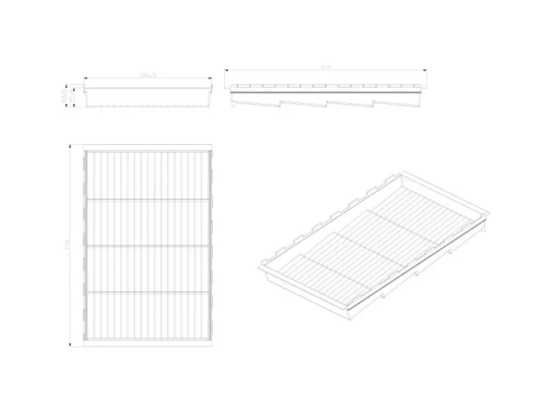 SOTECH Cuisio Gewürzeinsatz 600 mm Höhe 55 mm Transluzent Weiß