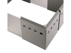 SOTECH 4er Set Organisationsrahmen CuisioFlex 129 mm Höhe Stufenlos Verstellbar von 236 - 386 mm inkl. Anti-Rutsch-Füße