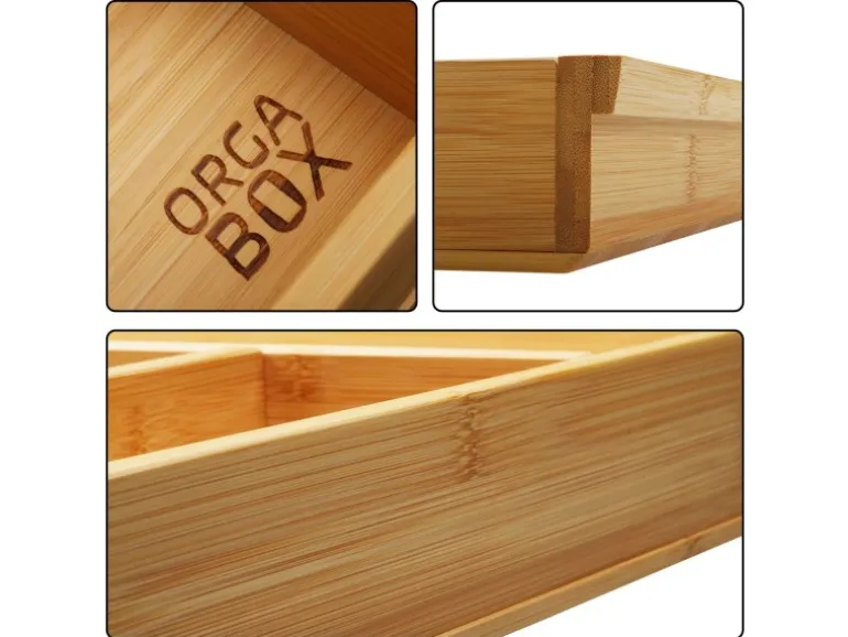 SOTECH ORGA-BOX 3 Bambus Besteckeinsatz Für 90er Schublade 473x797x56 mm mit 10 Fächer Für Nobilia Küchen Ab August 2012