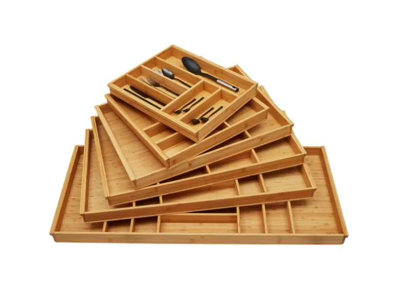 SOTECH Orga-Box-1 Bambus Besteckeinsatz 15 Fächer Für Blum Tandembox Antaro Schubladen 1119x473x56 mm im 120er Schrank