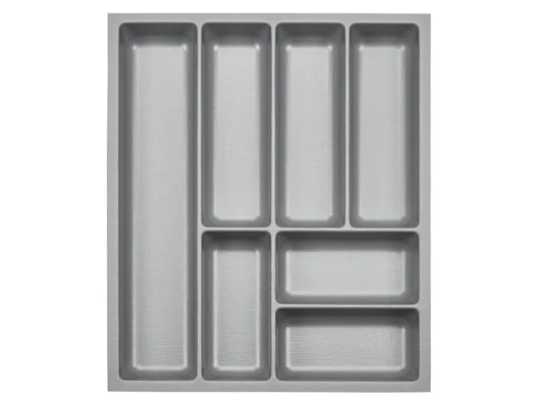 SOTECH ORGA-BOX-3 Besteckeinsätze Tiefe 473 mm Höhe 50,5 mm Silbergrau Schubladeneinsätze Breite 391 mm