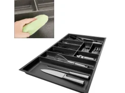 SOTECH ORGA-BOX-3 Besteckeinsätze Tiefe 473 mm Höhe 50,5 mm Anthrazit Schubladeneinsätze Breite 791 mm