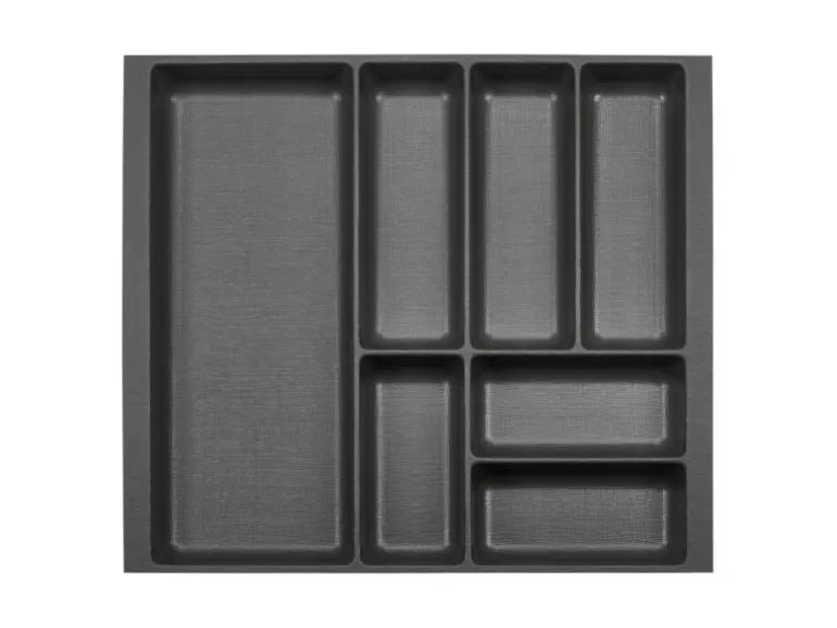 SOTECH ORGA-BOX-2 Besteckeinsatz Tiefe 462 mm Höhe 50,5 mm Für Nobilia Küchen Canvas Struktur Anthrazit Breite 509 mm