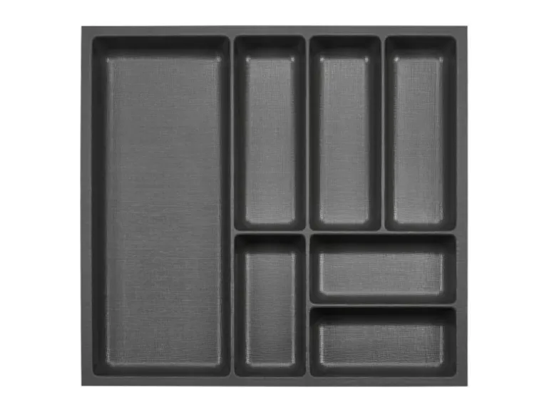 SOTECH ORGA-BOX-3 Besteckeinsätze Tiefe 473 mm Höhe 50,5 mm Anthrazit Schubladeneinsätze Breite 491 mm