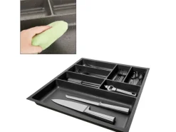 SOTECH ORGA-BOX-3 Besteckeinsätze Tiefe 473 mm Höhe 50,5 mm Anthrazit Schubladeneinsätze Breite 491 mm