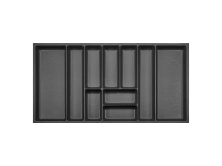 SOTECH ORGA-BOX-3 Besteckeinsätze Tiefe 473 mm Höhe 50,5 mm Anthrazit Schubladeneinsätze Breite 891 mm