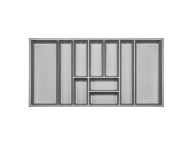 SOTECH ORGA-BOX-3 Besteckeinsätze Tiefe 473 mm Höhe 50,5 mm Silbergrau Schubladeneinsätze Breite 891 mm