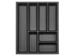 SOTECH ORGA-BOX-3 Besteckeinsätze Tiefe 473 mm Höhe 50,5 mm Anthrazit Schubladeneinsätze Breite 391 mm