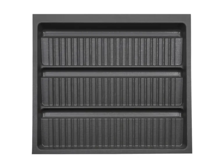 SOTECH ORGA-BOX-2 Gewürzgläsereinsatz Tiefe 462 mm Höhe 50,5mm Für Nobilia Küchen Canvas Struktur Anthrazit Breite 509mm