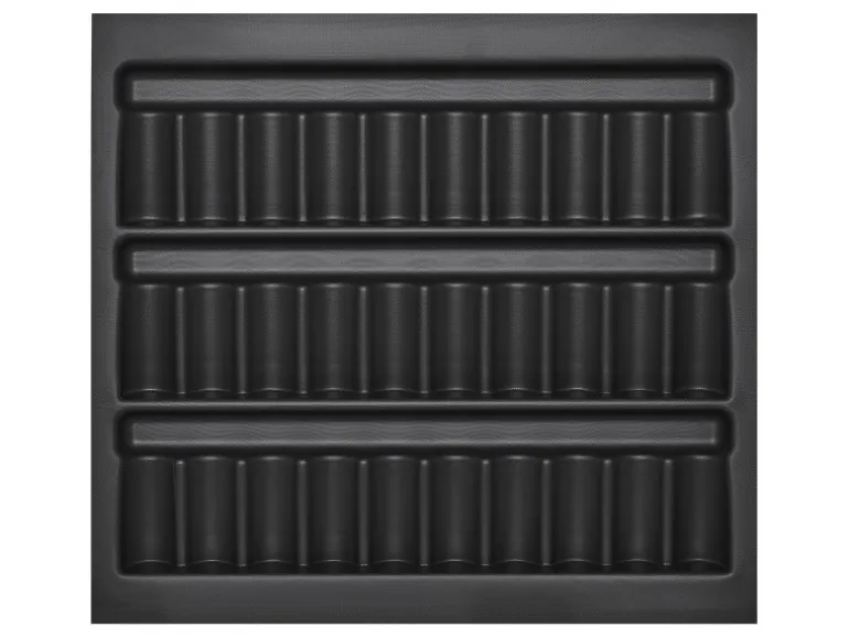 SOTECH ORGA-BOX Gewürzgläsereinsatz Gewürzdoseneinsatz 513 x 28 x 473 mm Lavagrau Für Blum 60er Korpusbreite