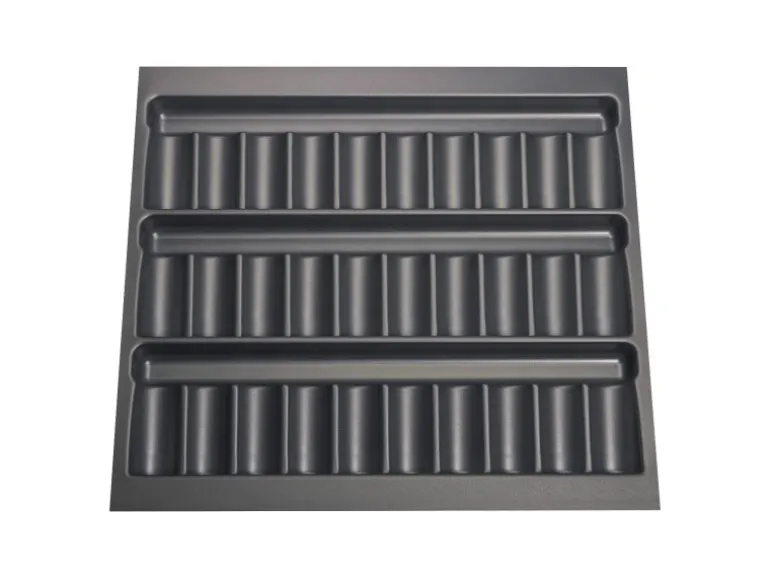 SOTECH ORGA-BOX Gewürzgläsereinsatz 526 x 474 x 28 mm Schiefergrau Gewürzdoseneinsatz Für 60er Korpusbreite