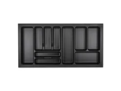 SOTECH Orga-Box I Besteckeinsatz Höhe 55 mm Lavagrau 1000 mm Für Blum Tandembox und ModernBox