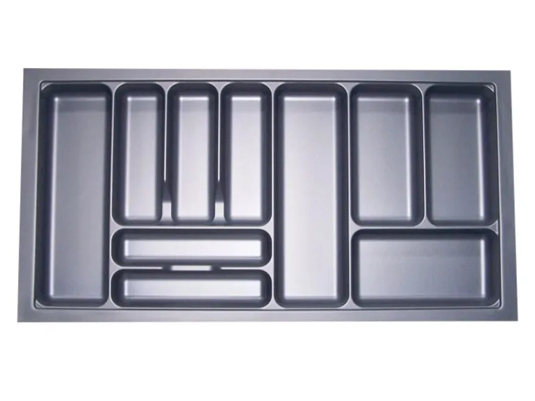 SOTECH Orga-Box I Besteckeinsatz Silbergrau 1000 mm Höhe 55 mm Für Blum Tandembox und ModernBox