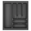 SOTECH Orga-Box I Besteckeinsatz Oriongrau 500 mm Höhe 55 mm Antirutschbeschichtung Für Blum Tandembox und ModernBox