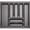 SOTECH Orga-Box I Besteckeinsatz Oriongrau 600 mm Höhe 55 mm Antirutschbeschichtung Für Blum Tandembox und ModernBox