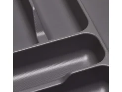 SOTECH Orga-Box I Besteckeinsatz Höhe 55 mm Oriongrau 1200 mm Antirutschbeschichtung Für Blum Tandembox und ModernBox