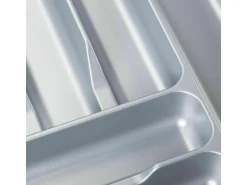 SOTECH Orga-Box I Besteckeinsatz Silbergrau 450 mm Höhe 55 mm Für Blum Tandembox und ModernBox