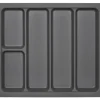 SOTECH ORGA-BOX I Mehrzweckeinsatz Besteckeinsatz 519 x 50 x 473 mm Oriongrau Für Blum 60er Korpusbreite