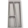 SOTECH ORGA-BOX II Besteckeinsatz 300 mm Höhe 45 mm Silbergrau Für Nobilia Schubladen