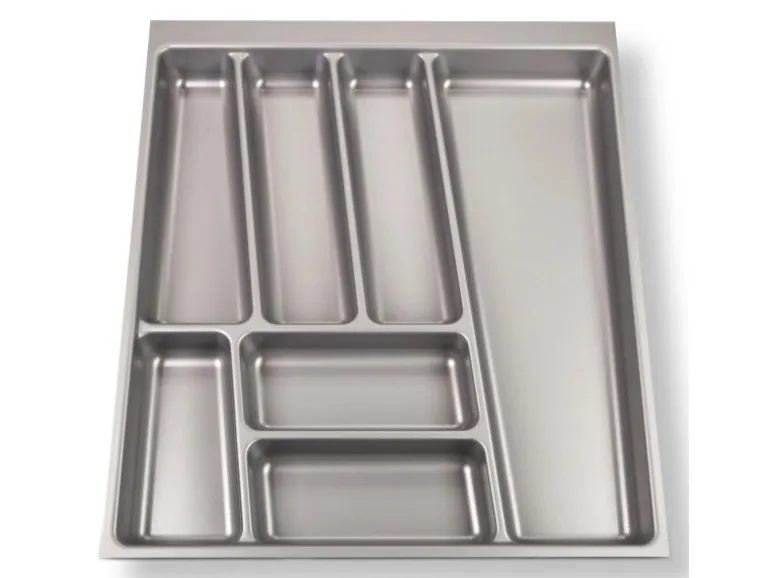 SOTECH ORGA-BOX II Besteckeinsatz 500 mm Höhe 45 mm Silbergrau Für Nobilia Schubladen