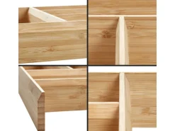 SOTECH Orga-Box Individual Besteckeinsatz Bambus 473 x 273 x 50 mm Geölt