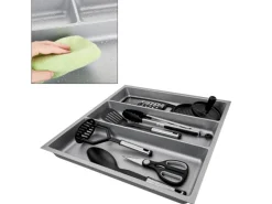 SOTECH ORGA-BOX-3 Multifunktionseinsatz Tiefe 473 mm Höhe 50,5 mm Silbergrau Schubladeneinsätze Breite 491 mm