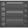 SOTECH ORGA-BOX Multi-Gewürzgläsereinsatz Gewürzdoseneinsatz 515 x 40 x 473 mm Oriongrau Für Blum 60er Korpusbreite