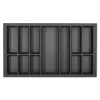 SOTECH Orga-Box VII Besteckeinsatz Basaltgrau 900 mm Höhe 50,5 mm mit Softtouch Oberfläche