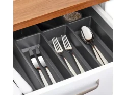 SOTECH Orga-Box VII Besteckeinsatz Basaltgrau 400 mm Höhe 50,5 mm mit Softtouch Oberfläche