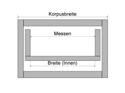 SOTECH Orga-Box VII Besteckeinsatz Basaltgrau 400 mm Höhe 50,5 mm mit Softtouch Oberfläche
