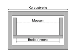 SOTECH Orga-Box VIII Besteckeinsatz 811 x 480 x 55 mm Lavagrau mit Perlstruktur Für 90er Schränke in Häcker Küchen