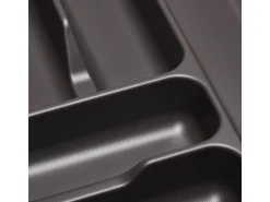 SOTECH Orga-Box VIII Besteckeinsatz 711 x 480 x 55 mm Lavagrau mit Perlstruktur Für 80er Schränke in Häcker Küchen