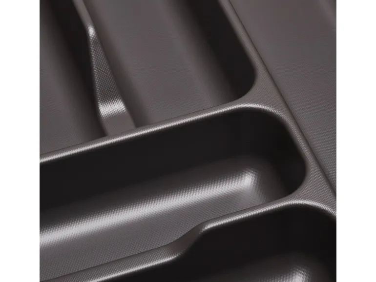 SOTECH Orga-Box VIII Besteckeinsatz 1111 x 480 x 55 mm Lavagrau mit Perlstruktur Für 120er Schränke in Häcker Küchen