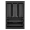 SOTECH Orga-Box VIII Besteckeinsatz 311 x 480 x 55 mm Lavagrau mit Perlstruktur Für 40er Schränke in Häcker Küchen