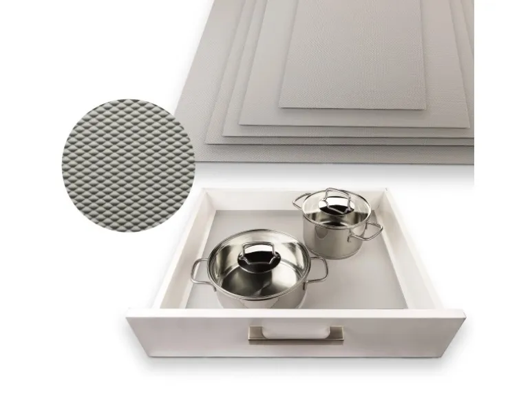 SOTECH Schubladenmatte Orga Grip Einlegematte 382 mm Silbergrau Für Blum Schublade