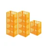 SparSet 10 x Eurobehälter Bäcker- und Konditorenkasten HxBxT 42,1 x 40 x 60 85 Liter Gelb-Orange Brötchenkiste Sstapelbare Bäckerkiste