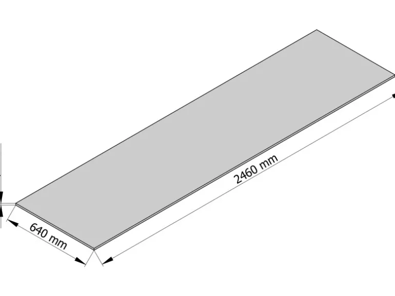 Sprela Rückwandplatte Dovetail Arosa 13,4 mm x 246 cm x 64 cm FSC®