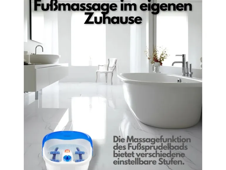 Steinborg SB-1050 Fußsprudelbad mit Massagefunktion 3 Stufen 60 Watt