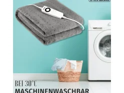 Steinborg SB-9521 Heizdecke mit Timer 6 Temperaturstufen 150x80 cm