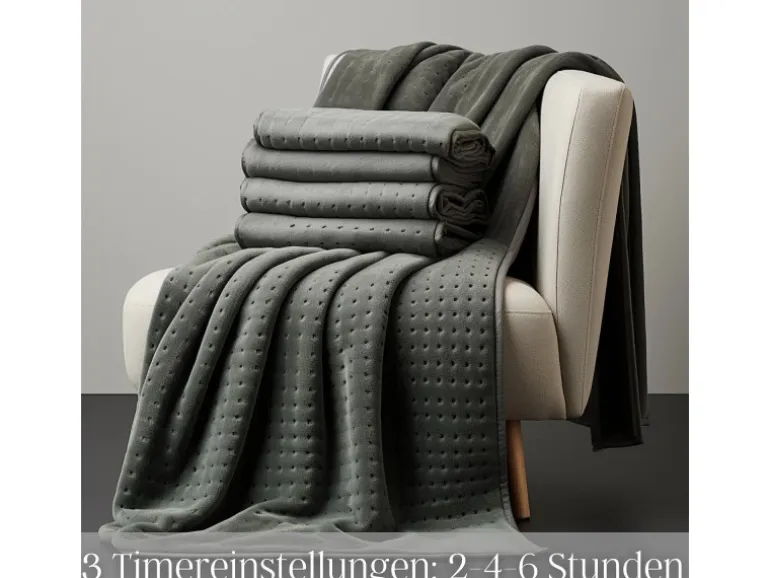 Steinborg SB-9521 Heizdecke mit Timer 6 Temperaturstufen 150x80 cm