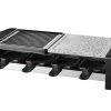 Steinborg SB-2140 Raclette Grill für 8 Personen mit Kombinierter Grillfläche 1300 Watt